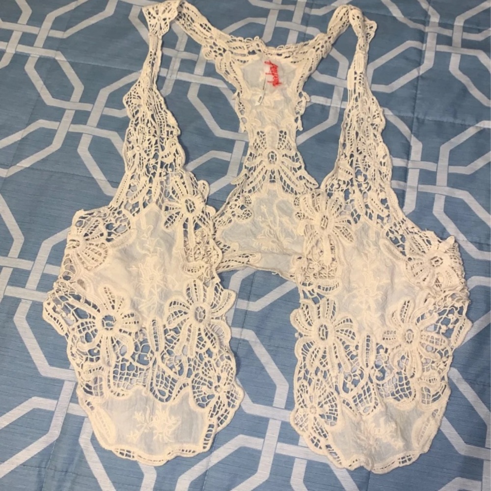 Free People Crochet Vest